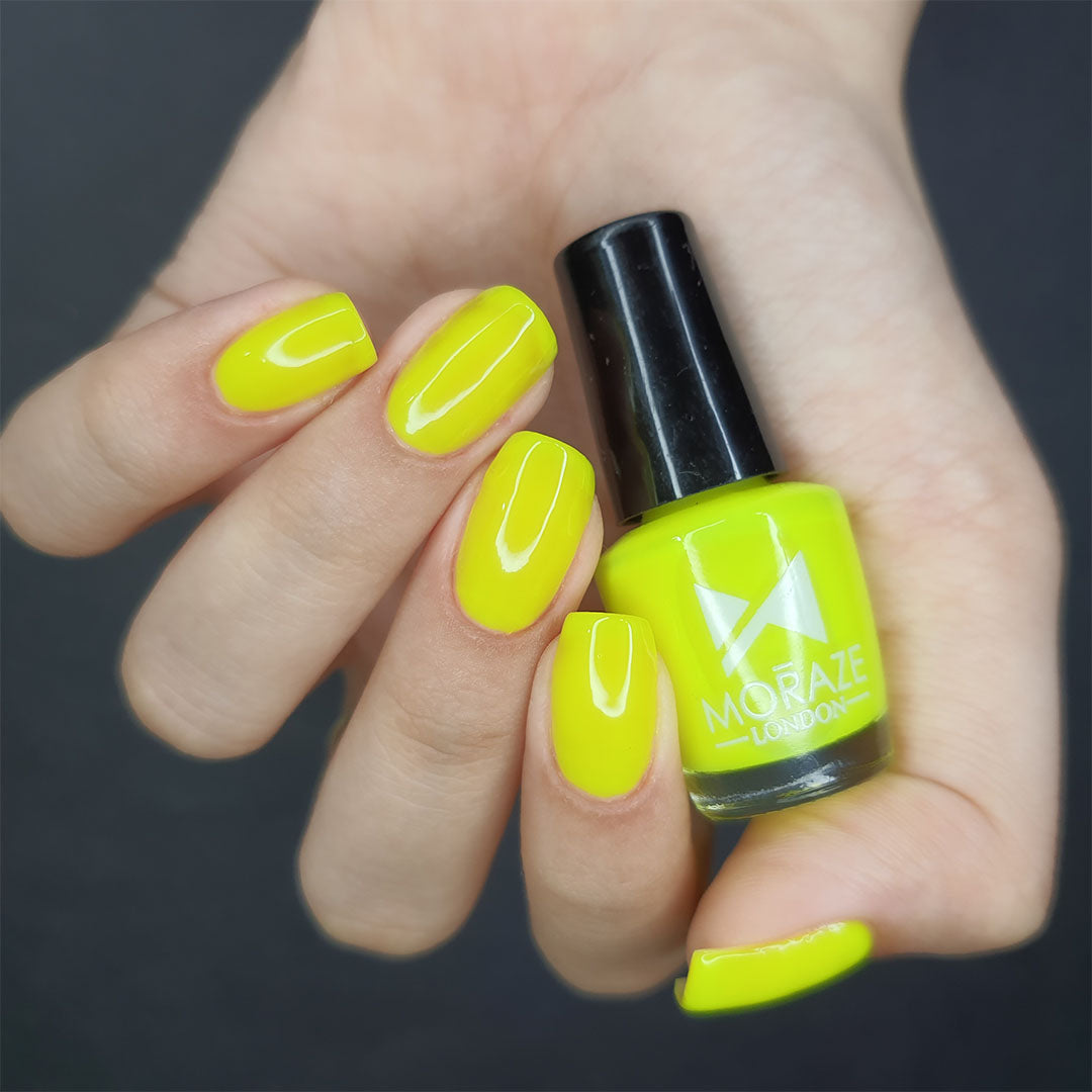 PlumeriaPainted: Yellow Nails: American Apparel - Neon Yellow